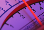 Meter in red zone